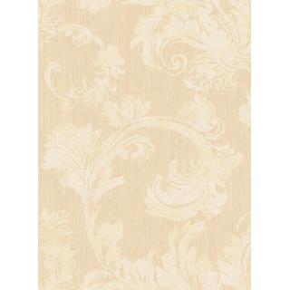 Seabrook Platinum Series AS70205 Alabaster Acrylic Coated Leaves Wallpaper